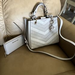 Michael Kors Purse, And Matching Wallet