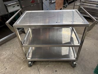 21x33 Stainless Steel Bus Cart ACE C-2333 Heavy Duty 3 Tier #5157