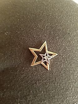 14k gold pendant star
