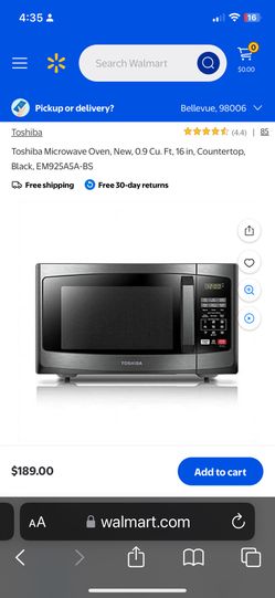 Toshiba Microwave 
