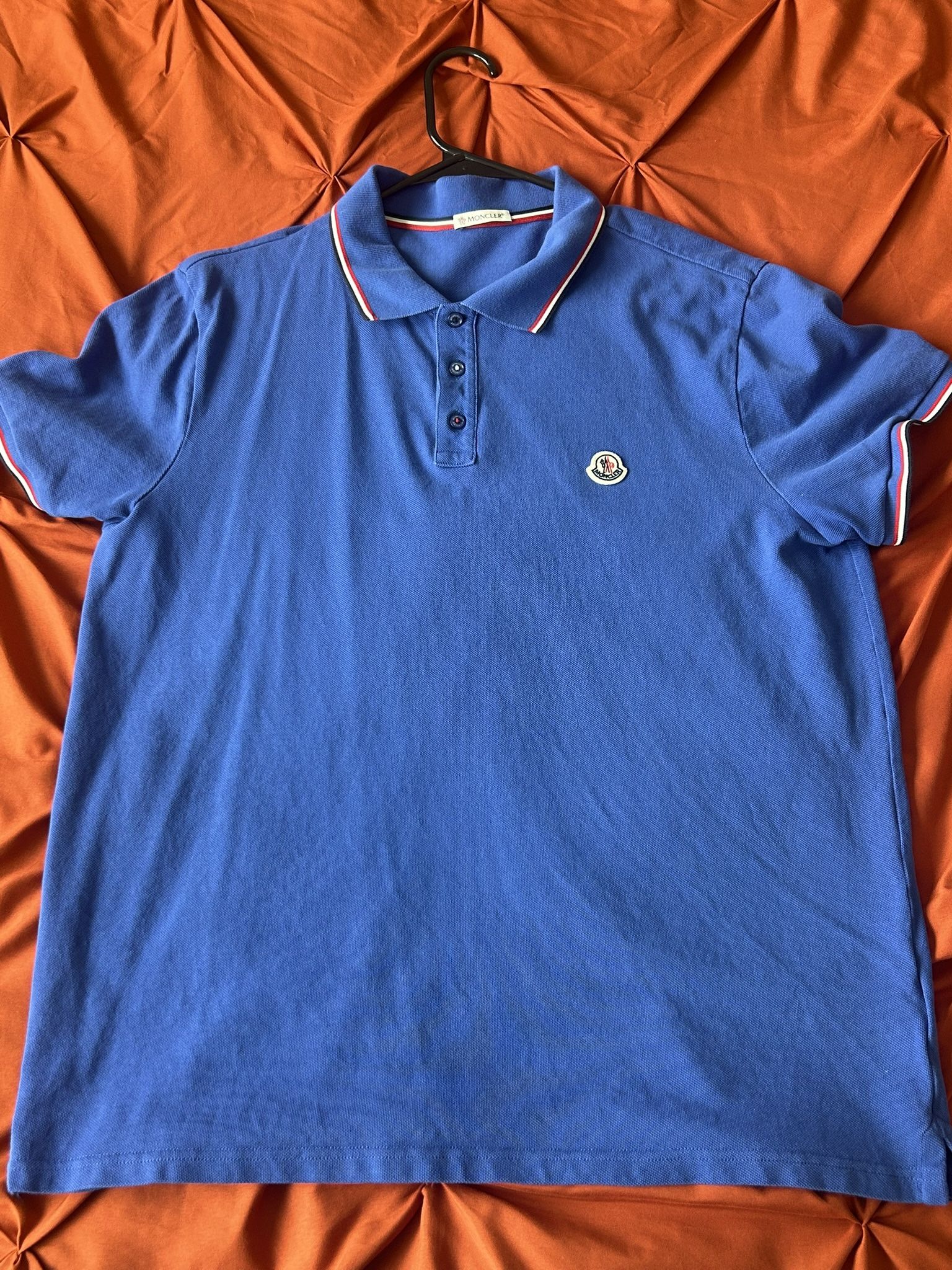 Moncler Polo (Blue) With receipt