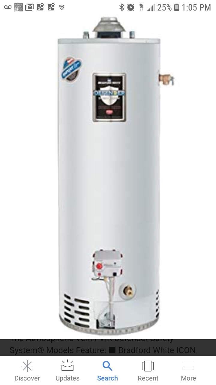 40 GALLON WATER HEATER NEW IN BOX