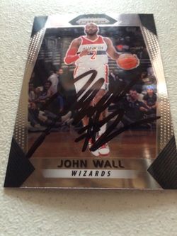 John Wall Autographed Card with COA