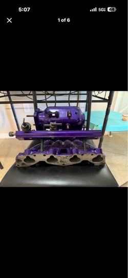 D16 Y8 powder coated intake manifold & fuel rail