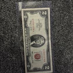 Two Dollar Gold Red Seal Note
