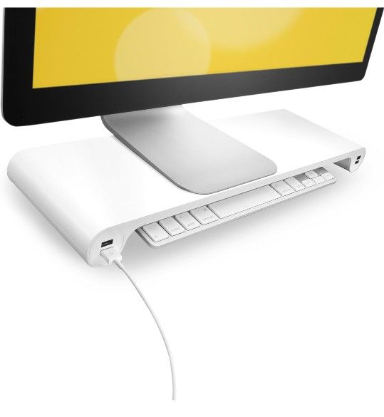 Quirky Spacebar POP Monitor Stand and 6-Port USB Hub + 12V 4amp Power Supply