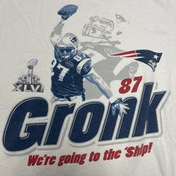 Men’s Rob Gronkowski New England Patriots Shirt - Size Large