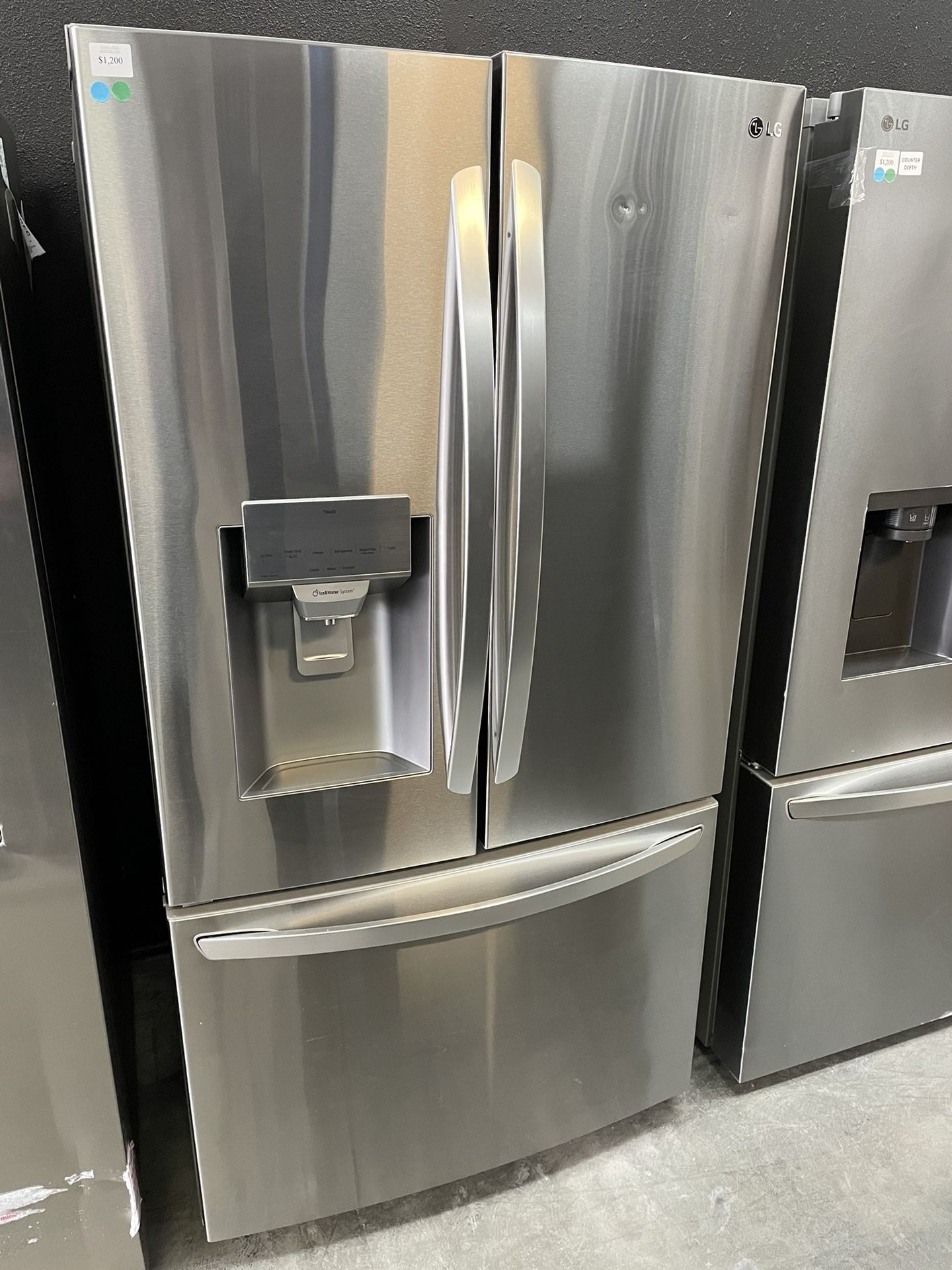 Lg ThinQ French Door Refrigerator In Stainless Steel