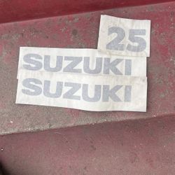 Suzuki Outboard Stickers