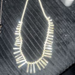 Vintage Black Hematite Graduated Bib Necklace