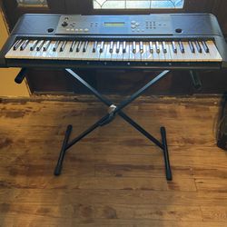 Keyboard And Amplifier With Foot Pedal