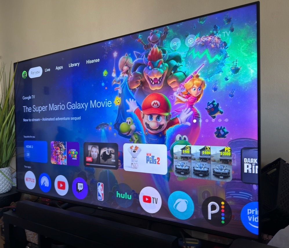 65” Hisense 4K Google TV