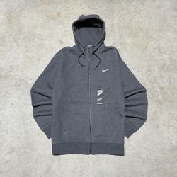 Grey Nike zip-up hoodie XL 