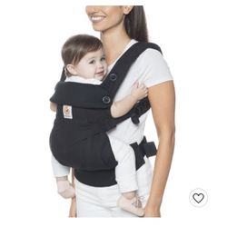 Ergobaby Ergonomic Multi-Position Original Baby Carrier (7-45 Pounds), Black/White