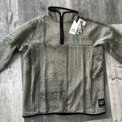 Rip Curl X Byborre Quarter Zip Crew Pullover Sweatshirt NWT Surf $459.95 Sz M