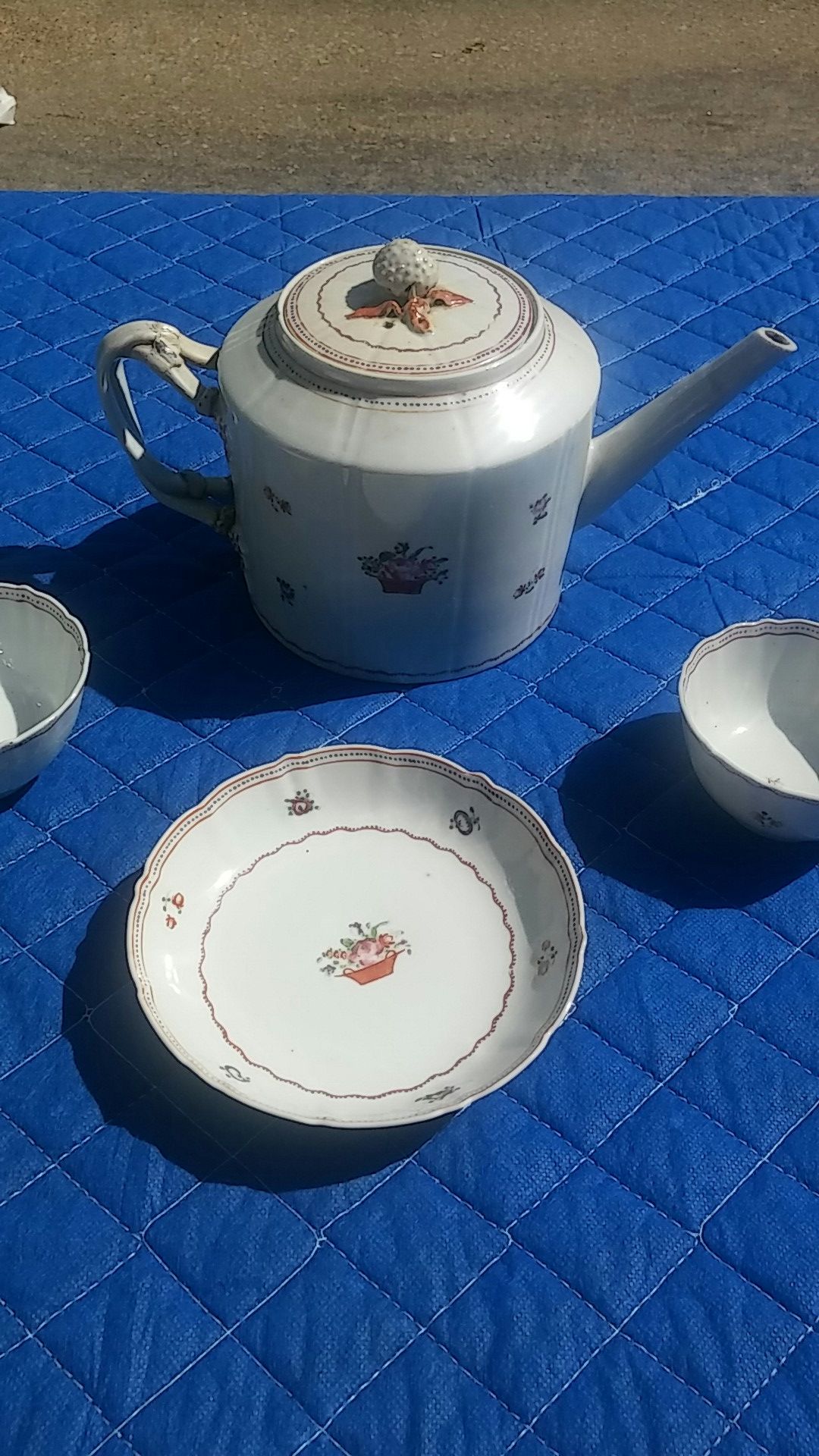 4 piece tea set porcelain