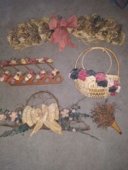 Dried flower arrangements