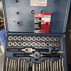 50 Piece Tap And Die Set Combination Standard And Metric
