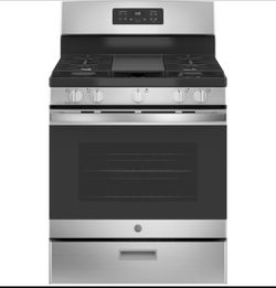 GE Stainless Steel Freestanding Gas Range