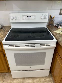 GE glass top oven