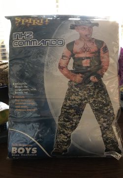 Boys Large Inkz Commando Costume