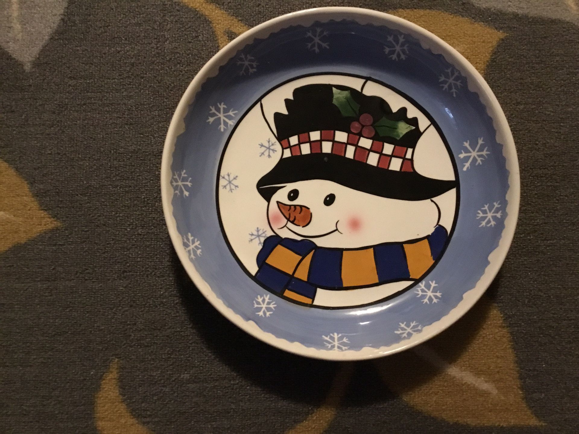 Shallow Snowman Bowl From Elements