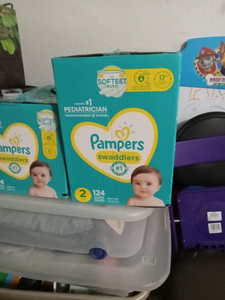 Size 2 Pamper Diapers