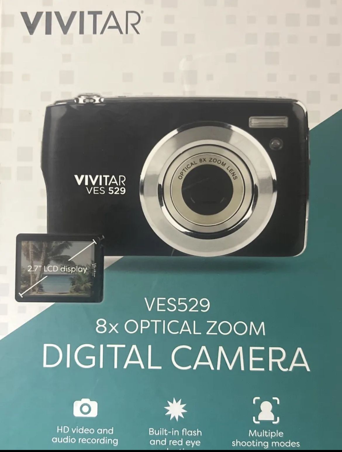Vivitar 16mp Optical Lens Digital Camera - Black New In Box 2023 Model VES529