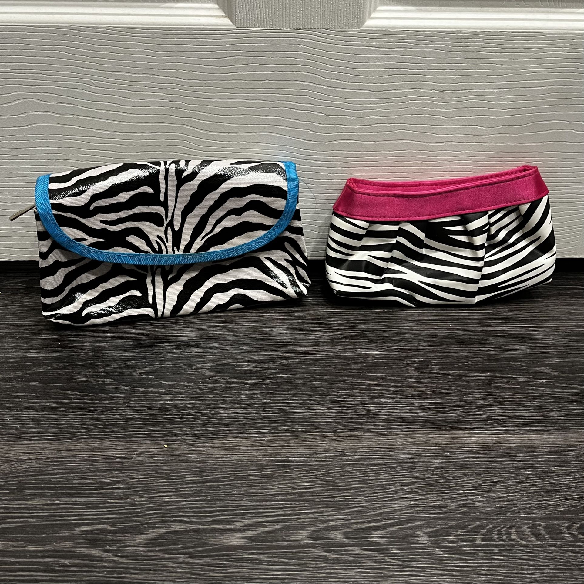 zebra print cosmetic bags/cases