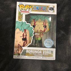 Roronoa Zoro Nothing Happened Funko Pop Figure Special Edition 