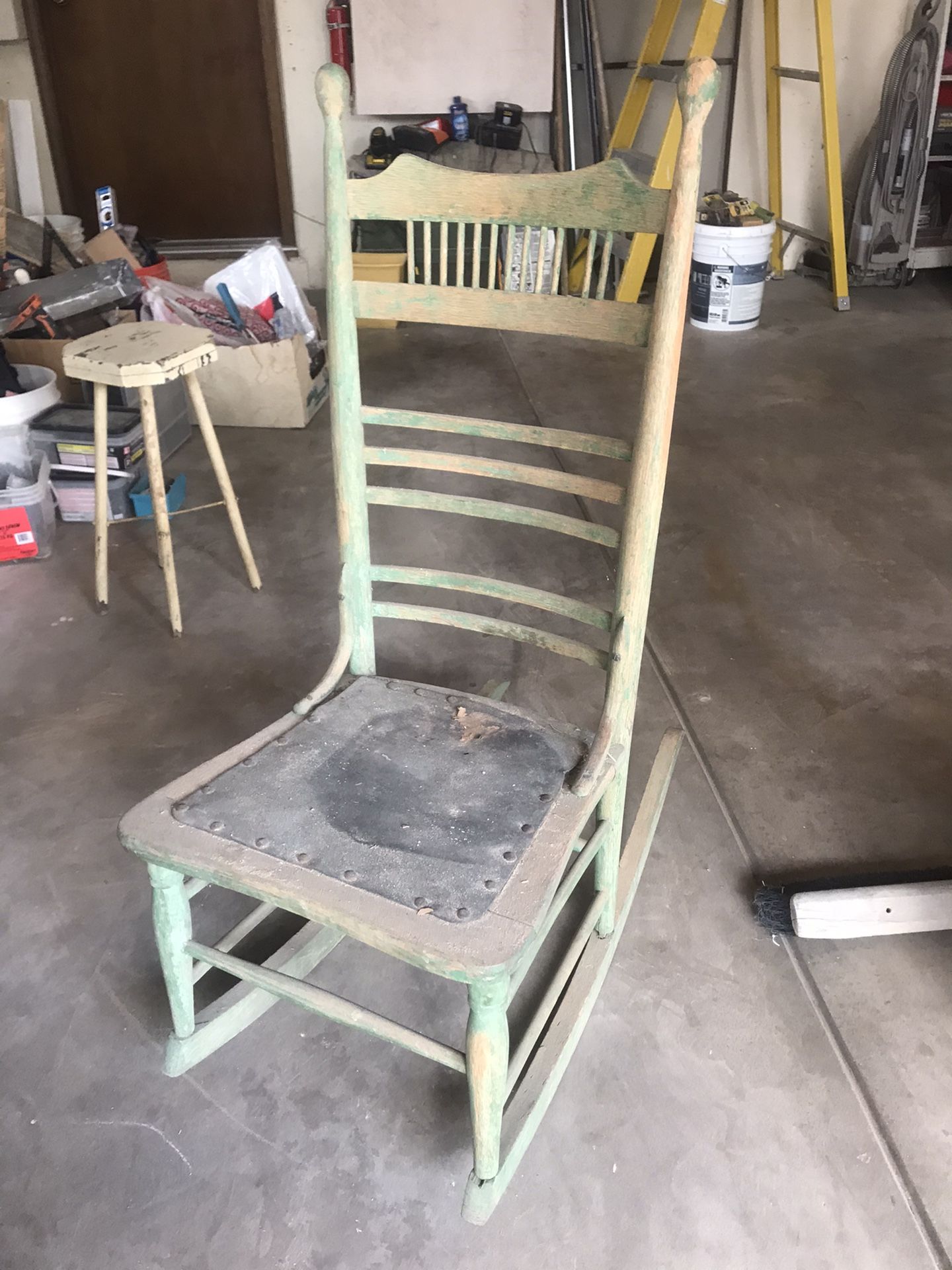 Antique high chairs & rocker