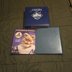 3 Vintage Trading Card Binders 
