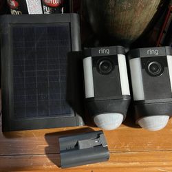 Ring WiFi Spotlight Cameras With Solar Charger