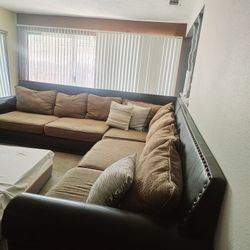 Leather Sofa 200$ OBO