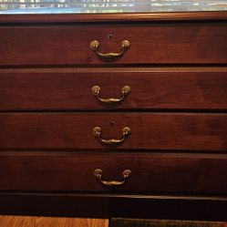 2 Drawer Wood File Cabinet