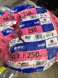 New Romex wire 10/3