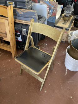 Folding Chairs Wood Vintage 