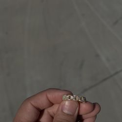 Custom Diamond Single Link Ring 10k Natural VS Diamonds .70ct