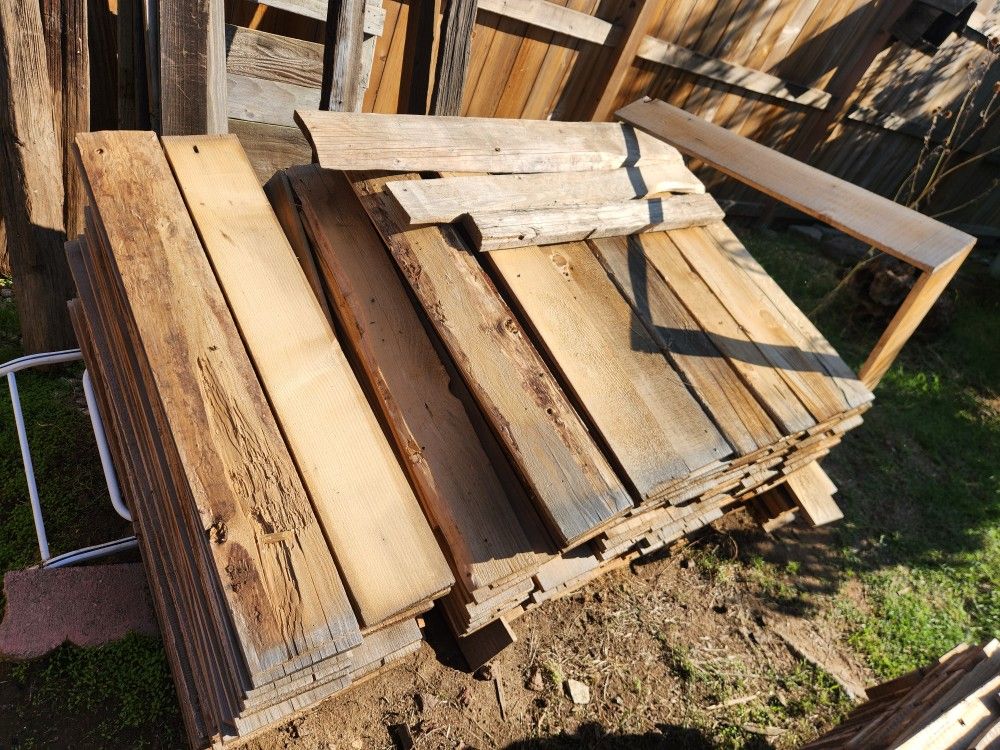 Rustic Wood Pieces For Decoration 5 1/2 X 40 Inch