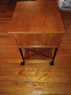 Wooden side table