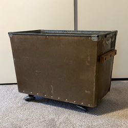Vintage Mail Bin - Storage Cart