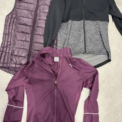 3 Women’s Sports Jackets Size Xs Used 
