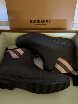 Burberry rain boots