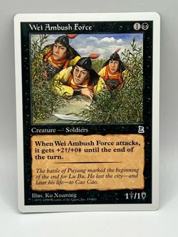 MTG Portal Three Kingdoms Wei Ambush Force Creature Soldiers Card