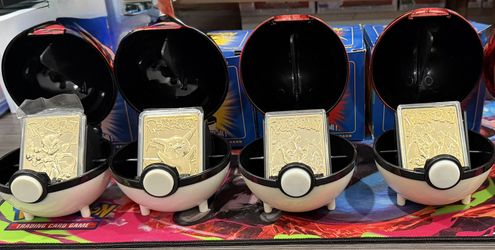Pokemon 23k gold plated cards Burger King promo