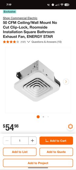 2x Brand new in box exhaust fan