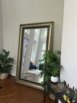 Large Floor Mirror Vintage Full Gold Touch 