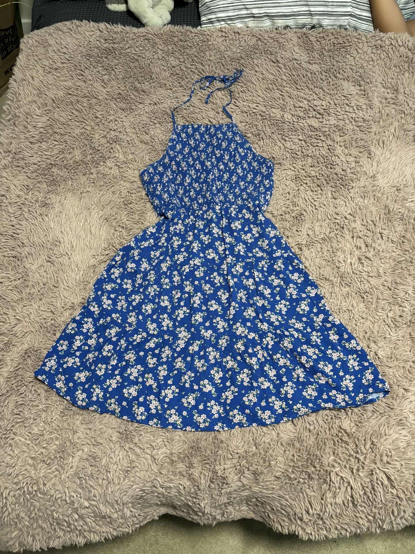 American Eagle Women Floral Halter Mini Dress