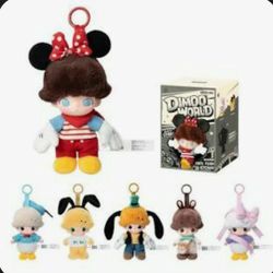 New Authentic Sealed Popmart Dimoo World Disney Series Vinyl Plush Set 