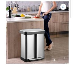 16 Gallon / 60L Dual Kitchen Trash Can